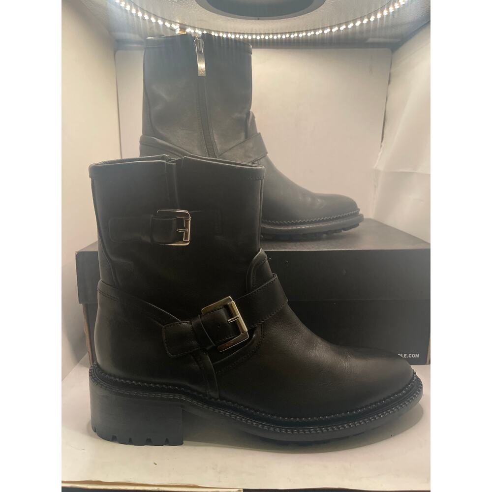 Aquatalia Woman's Omayda Waterproof Calf Boot BLACK, Size: 8M